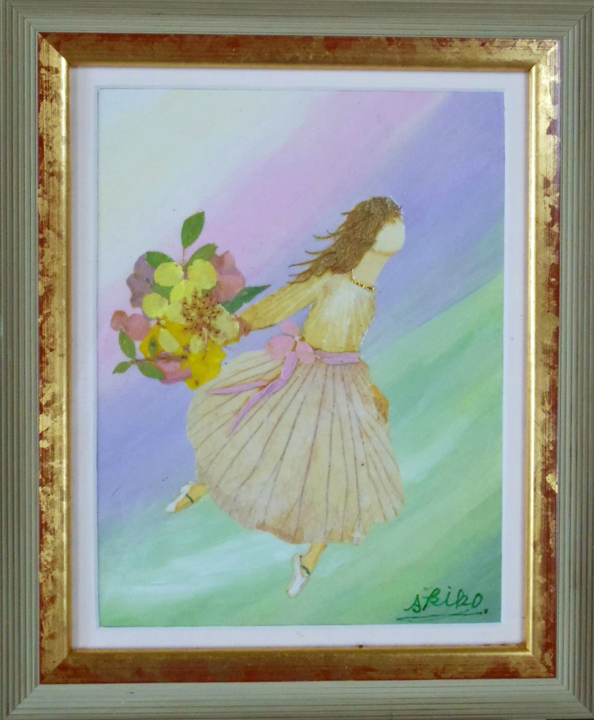 押し花,アート,世界に一つだけ,美術品,芸術作品